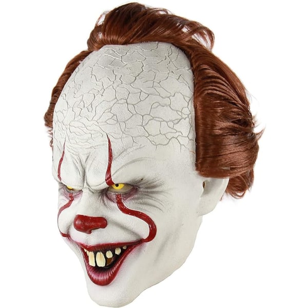 Läskig clown latexmask Joker läskig läskig Halloween kostym rekvisita