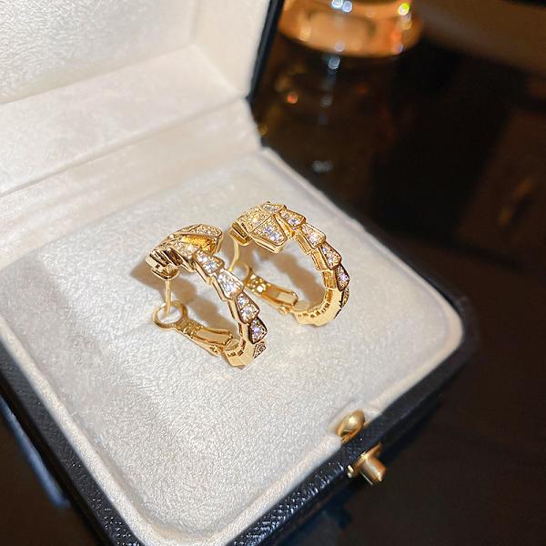 Örhängen dam enkel mode enkel vind high-end känsla örhängen zirkon ornament