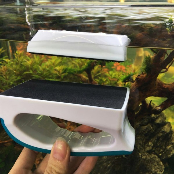 1 st liten magnetisk akvarieglas algskrapa glasskrubb