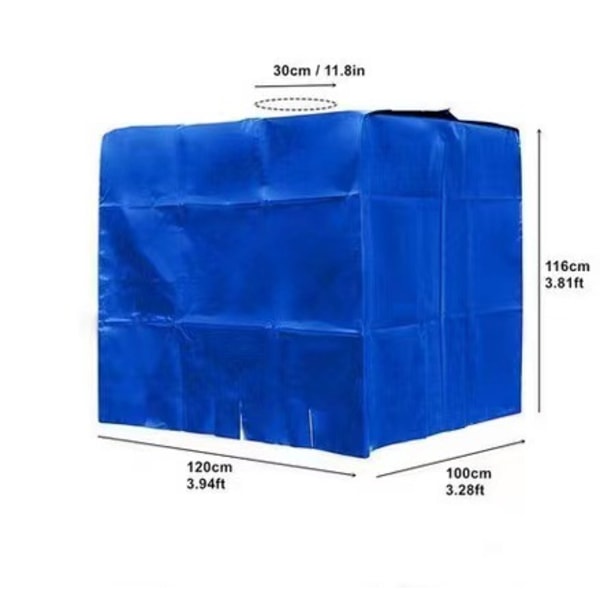 120x100x116cm (Silver Color) Water Tank Tarpaulin, Tank Cover Tar