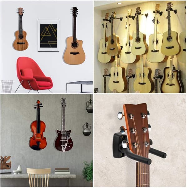 Gitarveggfeste, Gitarkrok, Gitarstativ Kompatibelt med Acou