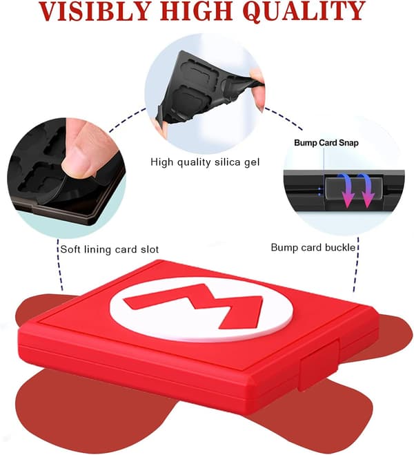 Nintendo Switch Lite NS spillbeholder for spill - Plass til 12 spill