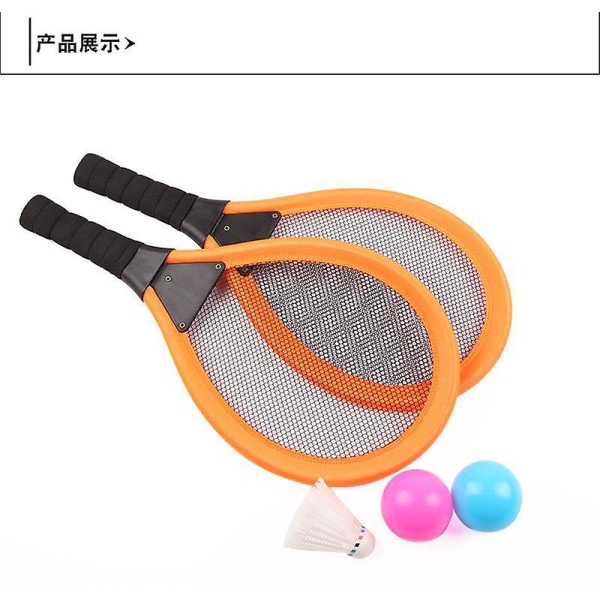 Set för barn med 2 racketar, mjuka träningsbollar och badmintonfågel - junior tennisracket Spela strandleksaker