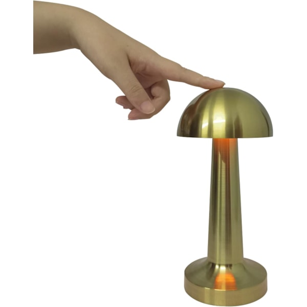 Led-bordlampe uden ledning, minimalistisk vintage metal LED-bordlampe Recha