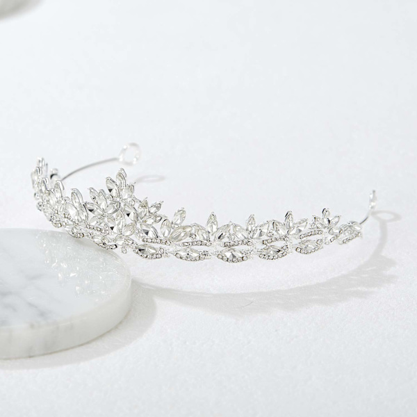 Rhinestone bröllop tiara för brud och blomsterflickor - Princess Ti
