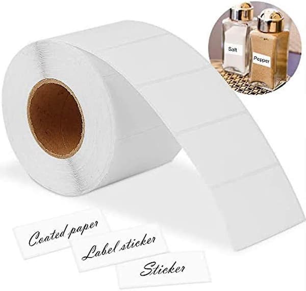 Selvklæbende husholdningsetiketter, blanke