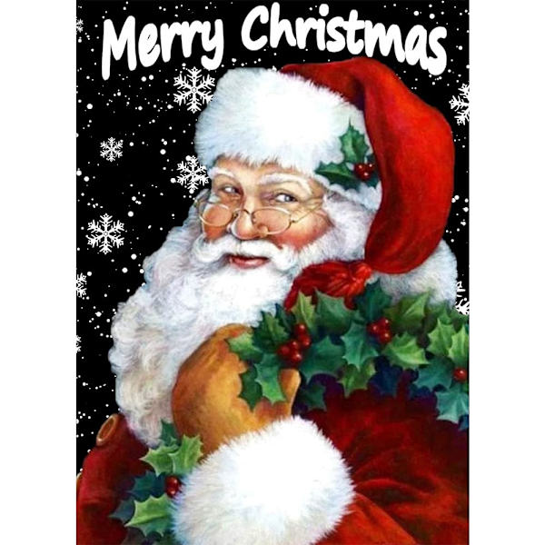 Juldiamantmålning Set - Nybörjare Santas Leende 5D Diamant