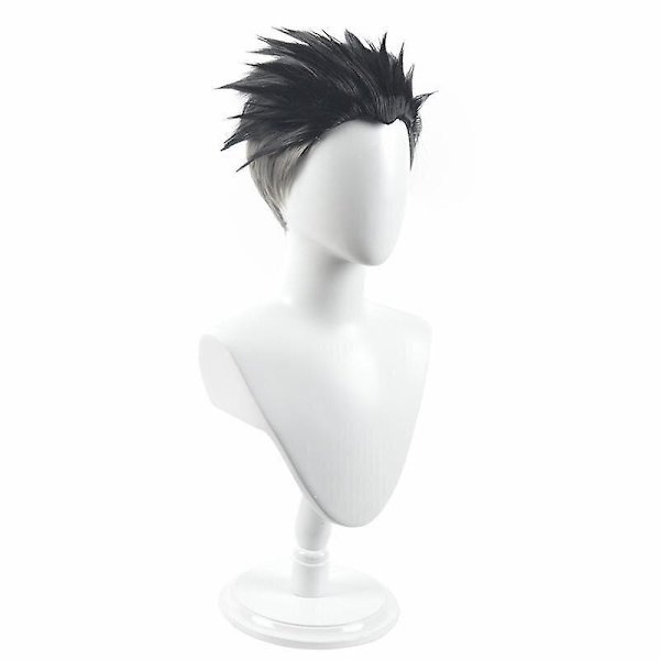 Kimetsu No Yaiba Stone Pillar Gyomei Himejima Cosplay Peruk Syntetisk Peruk + Perukmössa