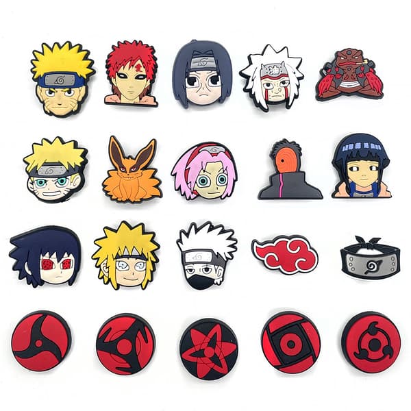 27 kpl Naruto Sharingan Crocs DIY -kenkäkoristeet
