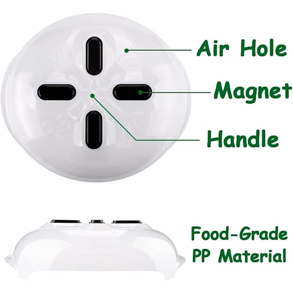 Ruokamikroaaltouunin kansi magneetilla, 2 kpl leijuva mikroaaltouunin kansi Magneti
