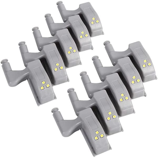 10 stk. Led-skabsspots Universal Skab Hængsel Sensor Lys Ki