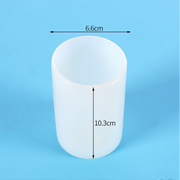2-pak DIY - Tredimensionelt Cylindrisk Lys Silikoneform