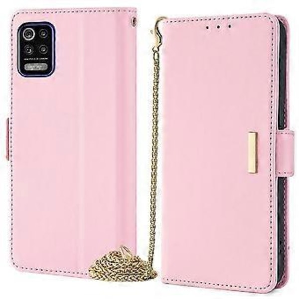 För LG K52 Plånboksfodral RFID-skydd PU Läder Crossbody Telefonväska Fodral Style C
