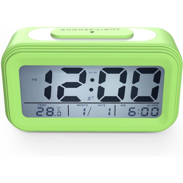 Digital väckarklocka, morgonväckarklocka, tyst batteridriven