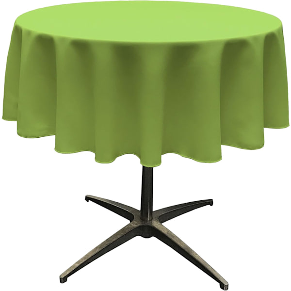 Rund Dug, Polyester, Frugtgrøn Engangs Solid Farve