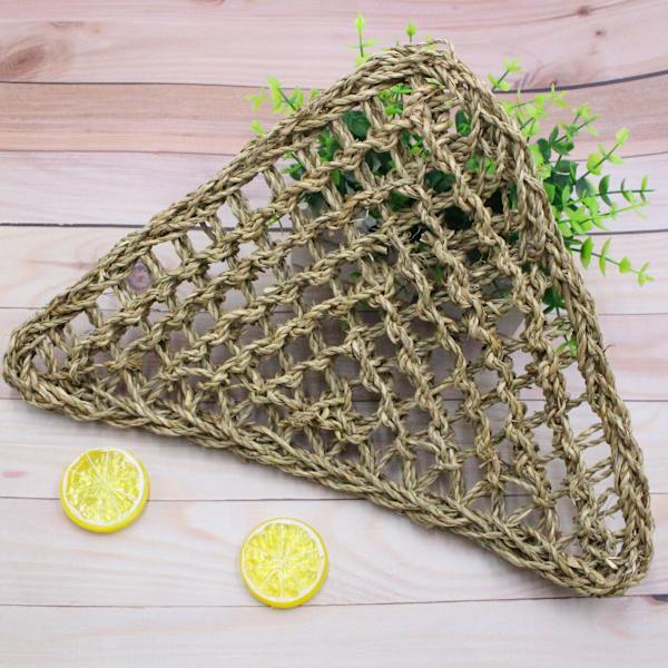 Ödla Lounger Naturliga Sjögräsfibrer för Anoler Skäggagamer Geckos Leguaner och Eremitkräftor Rektangulär 20*20*28CM