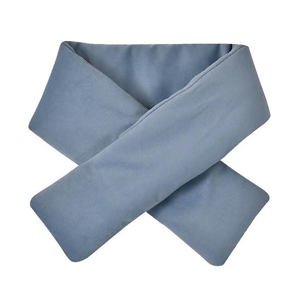 Oppvarmet skjerf, justerbart oppvarmet skjerf Usb-oppvarmede skjerf, varmt og varmt kompresjonsbelte (vibrasjonslysblu)