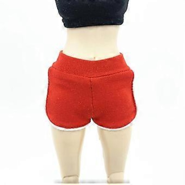 1/6 Yoga Shorts Dockkläder för 12\" Kvinnliga Figurer Klä upp Docka BlåRöd