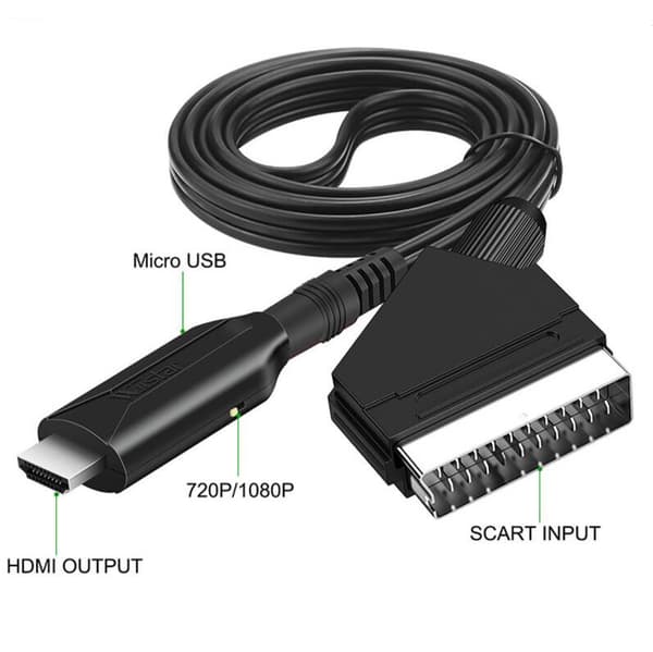 Hdmi til Scart-kabel 1 meter lang direkte forbindelse