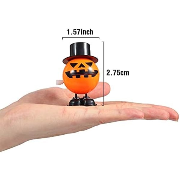 12pcs Halloween Pumpkin Ghost Ghost Skull Wind Up Toys, Funny Jum