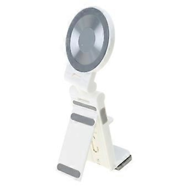 Vikbar Telefonhållare Klämma Magnetisk Telefonhållare Rese Skrivbord Mobiltelefonstativ 360 Graders Rotation Stativ för 16 15 14 13 Silver magnetic