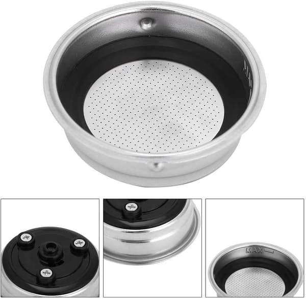 51mm Kaffeefilterholder, Genanvendelig Permanent Kaffeefilter Unfil