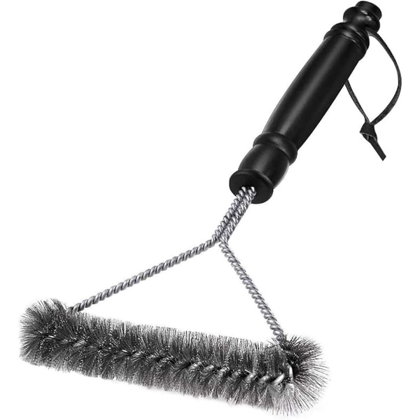 Grillborste i rostfritt stål - Borst av rostfritt stål för snabb och effektiv rengöring av alla grillar (30 cm)