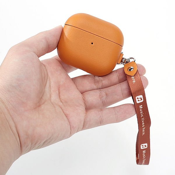 Læderetui Kompatibelt med Apple AirPods3 - Håndlavet med Ægte Læder - Beskyttende AirPods Cover - AirPods Læder Etui Cover