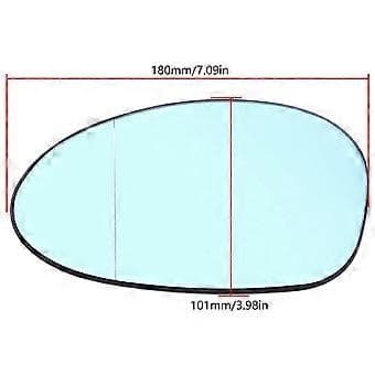 Auton peruutuspeilin heijastinlinssi lämmityksellä malleihin E92 E91 E93 E82 E88 E86 E85 vasen/oikea puoli left