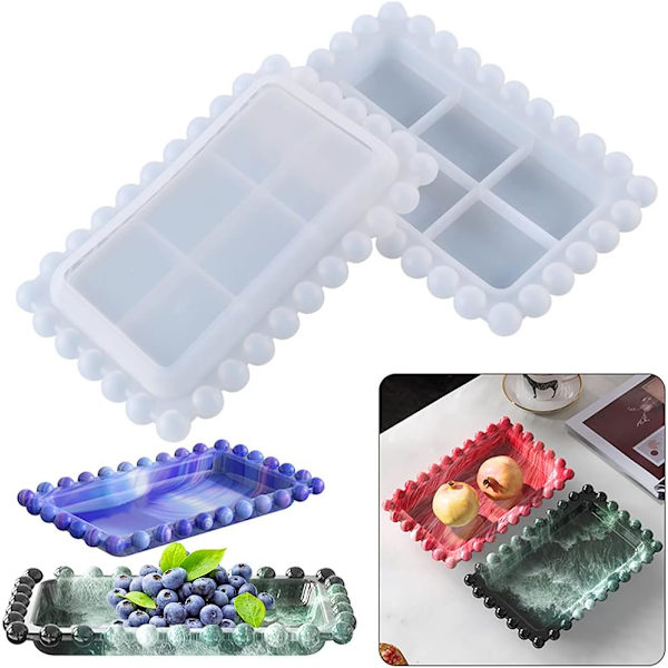 Epoxy Resin Form, Resin Frugtbakkeforme, Bølgepunkt Epoxy Resin
