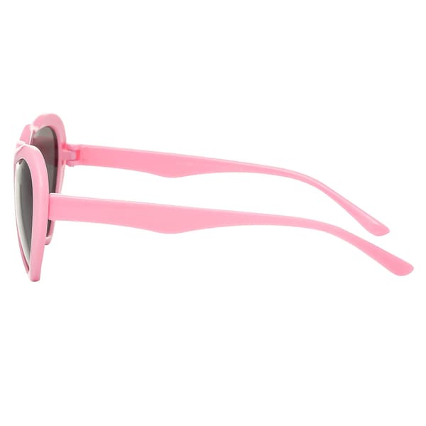 Pigehjerteformede solbriller Røde lyserøde hjerteformede solbriller Kærlighedshjertebriller Retro（Pink）