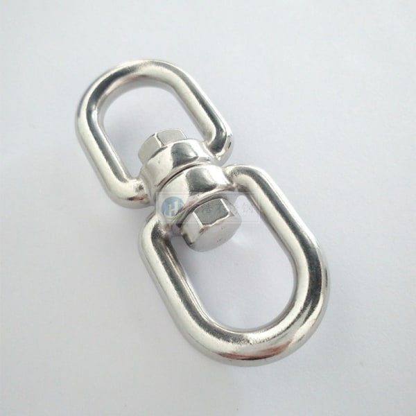 M6 Dobbelthodet Svingbar Ring, 304 Rustfritt Stål Svingbar Ring, Sand