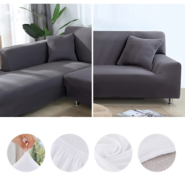 Sofaovertræk Elastisk Spandex Stretch Sofaovertræk til L-formet Sofa