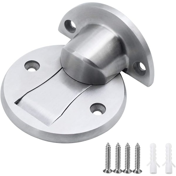 1 stk magnetisk dørstopper i rustfritt stål