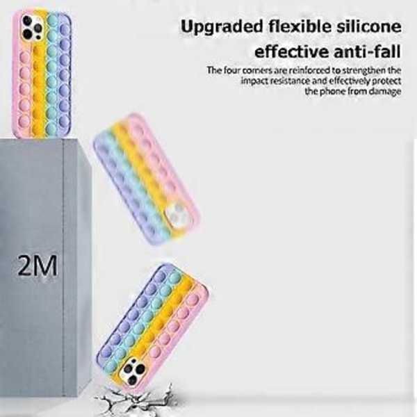 Hauska puhelinkotelo iPhone 12 Pro Maxille, silikoninen Kawaii-sarjakuvahahmo, söpö, ainutlaatuinen, hauska suojakotelo
