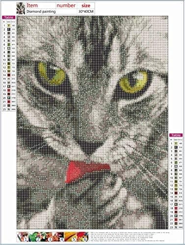 5D Diamantmaleri Kit Kat DIY Diamantmaleri Kunst Kit Broderi
