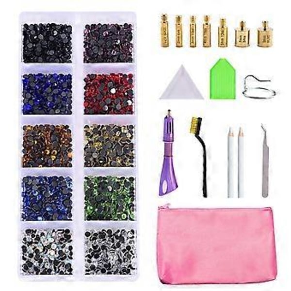Strass Applikator Kit, DIY Värmefix Verktyg för Bröllopsklänningstillverkning