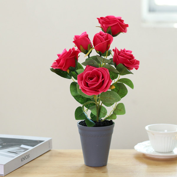 Artificial tree rose bush in pot 34 cm artificial roses