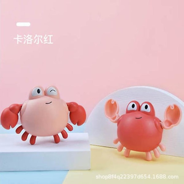 2pcs Cute Swimming Animal Bath Toys For Toddlers &amp; Kids Best Bath/birthday Gifts（Red）