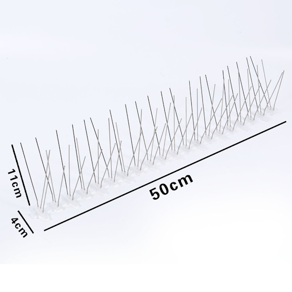 3 meter - Rustfrit stål anti-due anti-krage fuglerepellent K