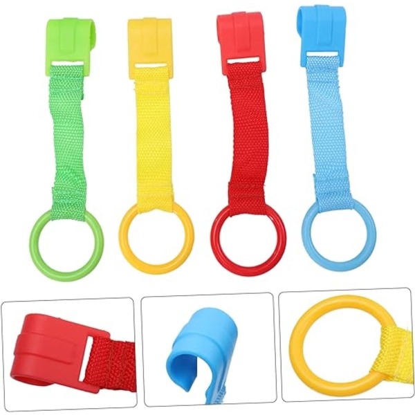 4Pcs Learn To Stand Traction Ring Portable Cribs Baby Crib Ring T