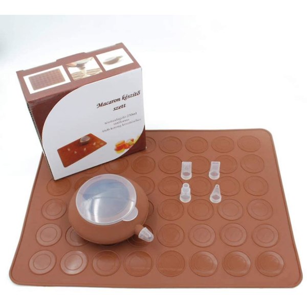 Silikon Macaron Matte og Fondant Cookie Cutter Set