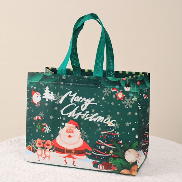 Julstora presentpåsar 5-pack X-mas presentpåse extra stor tomte