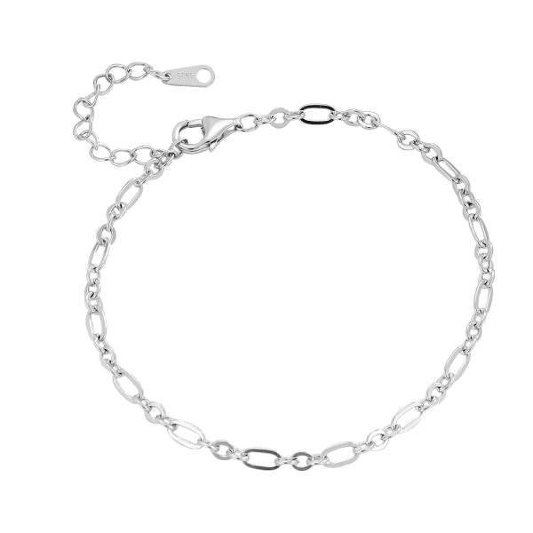 Circle cross chain armband,s925
