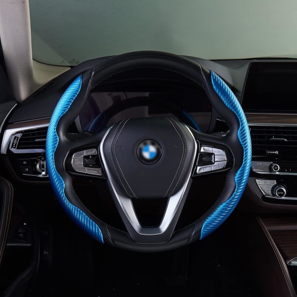 Steering Wheel Cover, Carbon Fiber Steering Wheel Grip, Safe and