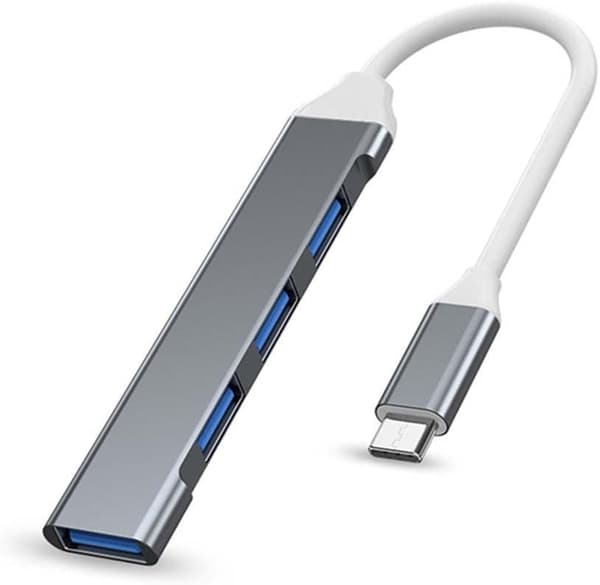 4-portars USB 3.0-hubb 5 Gbps höghastighets ??Type-C-splitter USB-hubb för