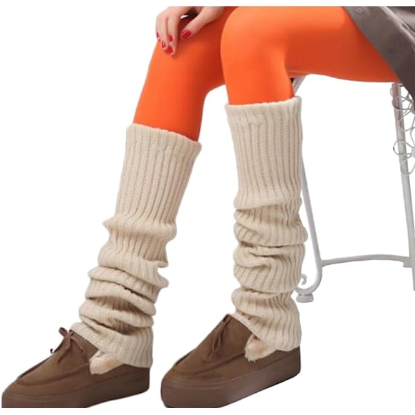 Naisten muodikkaat neulotut leggings-sukat pitkät virkatut legginssit