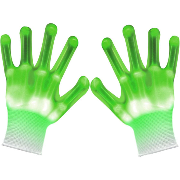 Led Skelett Handskar Blinkande Ljus Upp Leksaker för Pojkar Flickor Barn Tonåringar Fest/Ljusshow/Glow Fest/Halloween/Jul/Födelsedagspresent
