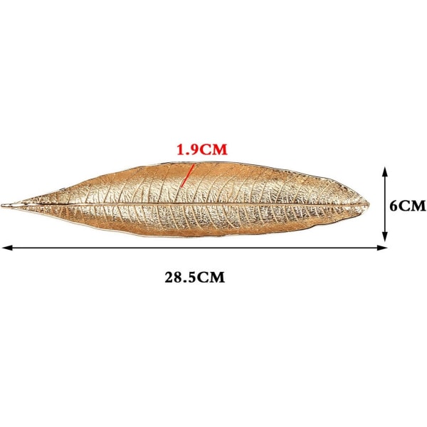 Røkelseholder, metallbladformet røkelseholder røkelsebrenner i
