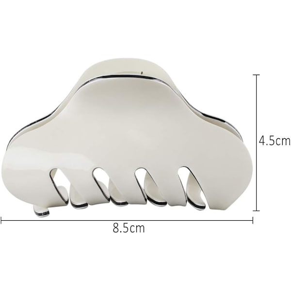 Store Acryl Hårklemme Klips 4 stk Plast Hårklemme Klemme med N